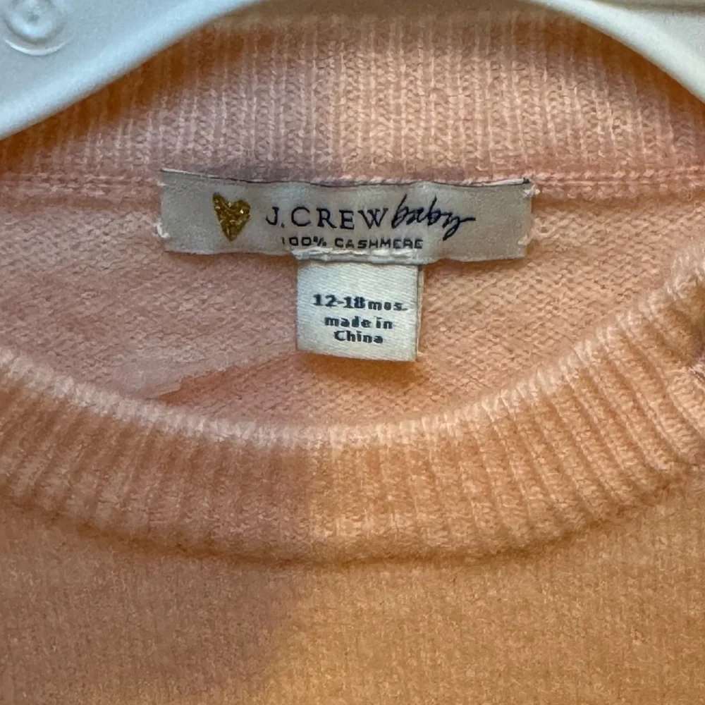 NWT J Crew Baby‎ Girl Pink 100% Cashmere One Piece Gift Baby Gift Winter